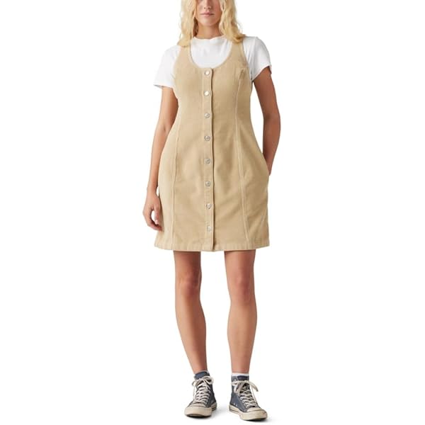 Levi's Women's Premium Rio Denim Dress, (New) Check Yourself 2, Large at  Amazon Women's Clothing store