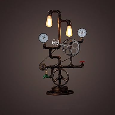 GaoHX Light Vintage Industrielle Restaurant Und Die Bar Eisen Loft Tischleuchte Rohre Die Schöpferische Persönlichkeit Die Un