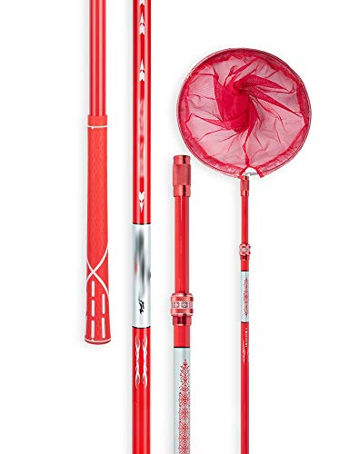 LLJP-Rollen Tragbares Fischernetz, Angelkescher, superleichter superharter Teleskopgriff, schnelles Angeln und sichere…