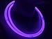 Glow Sticks Bulk Wholesale Necklaces, 100 22” Purple Glow Stick Necklaces. Bright Color, Glow 8-12 Hrs, Connector Pre-Attached, Sturdy Packaging, GlowWithUs Brand