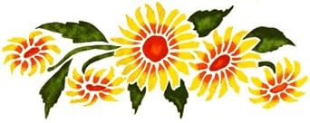 amazoncom sunflower stencil with paints stencil with paints