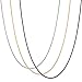 ORAZIO 3Pcs 1.2MM Stainless Steel Box Chain Necklace for Men Women Necklace Set 14-36 inches