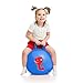3 Bees & Me Bounce Ball with Handle - Dinosaur Hopper Ball for Kids Age 3 to 6 Years with Hand Pump - Blue Bouncy Ball Hippity Hop Toy
