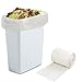 Morcte 100% Compostable Bags 10 Gallon Compost Trash Bags, 100 Counts (White)
