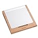 SAMDI Wood Stand Holder, Bamboo platforms Tray for Apple Wireless Magic Trackpad, Touchpad Keyboard Bracket for Track Pad Accessories Wooden Holder（White）