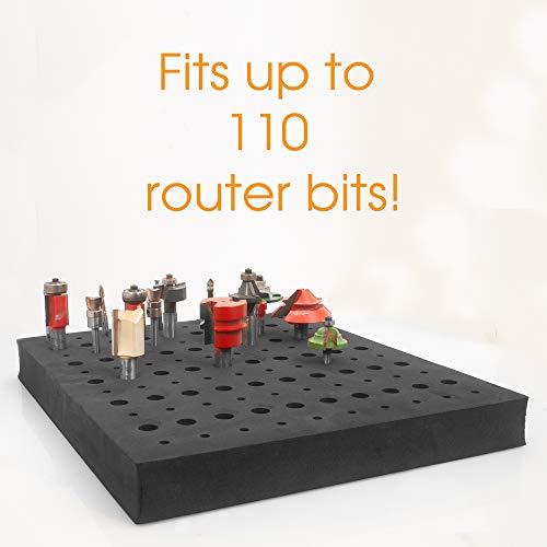 Router Bit Storage Tray Foam Material for Safe Router Bit Storage, 1