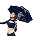 VILLASON UPF 50+Anti UV Windproof & Waterproof Compact Travel Umbrella / Triple Folding / Sturdy Canopy Construction (5 Layers Nano coating for UV Protection & Waterproof) / Ultra slim and light