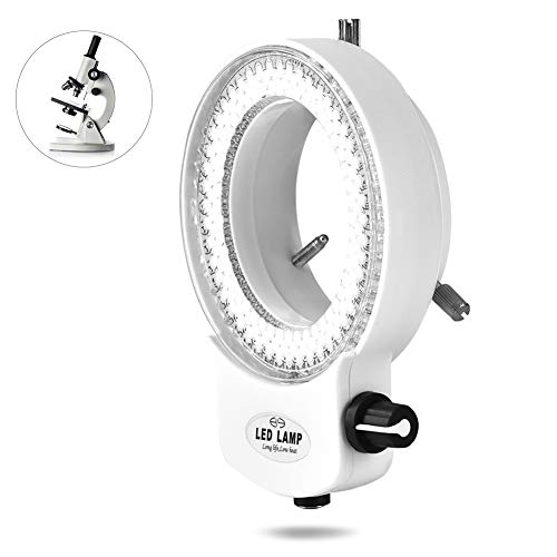 Mikroskop Kamera Lampe,144 LED Perlen Licht Ringlicht Illuminator Über 18000LUX 4.5W LED Ringliht Ringbeleuchtung…