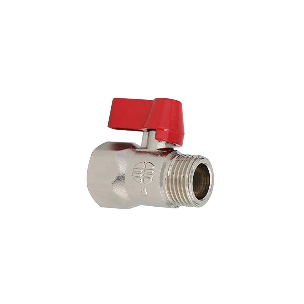 Deliao Brass Ball Valve Shower Head ShutOff Valve Shower Arm Volume