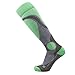 Elite Ski Socks – Lightweight Merino Wool Warm Skiing Sock for Men and Women (M, Mint Green)
