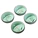 DELIFUR Porcelain Chinese Long-quan Celadon Teacup,kungfu Teacup, Fishes and Lotus Pattern,set of 5
