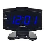 Sharp SPC106X LED Alarm Clock (Black)