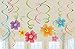 Amscan 679293 Luau Party Hanging Swirl Decorating Kit 12 ct, Multi Color, Assorted Sizes