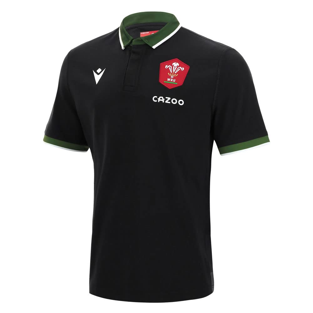 Macron welsh rugby 2021/22 short sleeve away cotton replica shirt