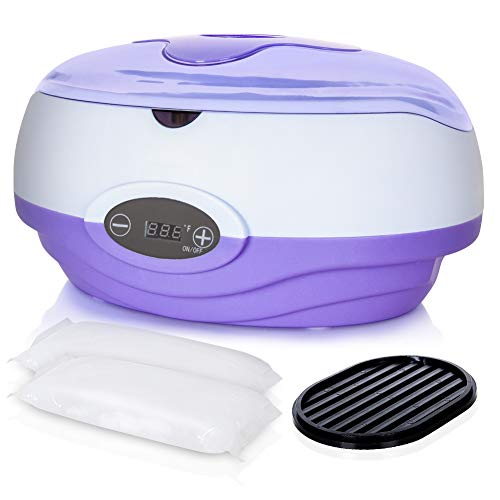 Paraffin Wax Machine, Kolem Paraffin Wax Machine for Hand and Feet, Paraffin Bath, Quick Heating Paraffin Machine, Skin Moisturizing Paraffin Wax Machine with 2lb Unscented Paraffin Wax, Purple