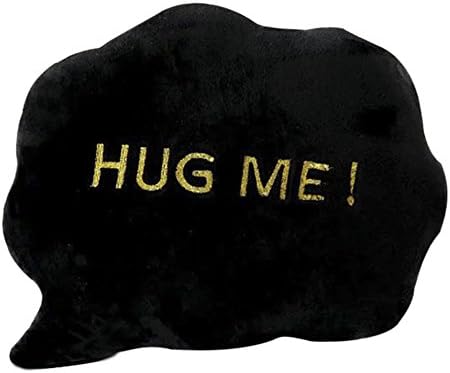 Funif Cute Throw Pillow Back Cushion for Home Office Sofa Decoration Doll Gift Stuffed Plush Toys for Kids Black Cloud Hug Me 15.8"