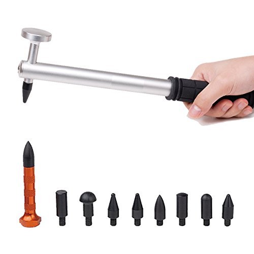 Click Here to See More Images Pdr Tools, Suncarle® PDR Tap Down Tools 10pcs Heads Hammer Paintless PDR Dent Repair Kit