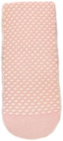 Ladies Girls Women Sexy Knee High Soft Nylon Fishnet Fence Net Socks Stockings in Small Mesh - Pink