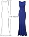Lalagen Women's Royal Sleeveless Elegant Long Evening Dress Gowns
