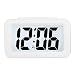 Hense Creative Smart Nightlight Alarm Clock Bedside Desk Table Electronic Clock Battery Operated Mute Luminous Alarm Clock with Adjustable Light for Kids Students HA35 (White)