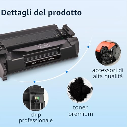 MYCARTRIDGE 26X Compatible for HP CF226X Toner for HP Laserjet Pro MFP M426fDW Toner for Laserjet Pro M402DNE M402N for CF226X CF226A 26A (1 Black)