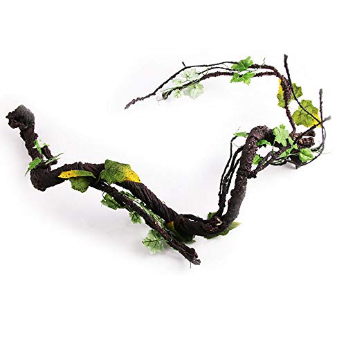 Tfwadmx Reptile Jungle Vines, Reptile Climbing Branch, Flexible Pet Habitat Decor for Crested Gecko Lizard Anole Bearded Dragon Hermit Crab Triangular Snake Chameleon Reptile Terrarium - Thumbnail 5