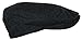 Wonderful Fashion Men's Herringbone Wool Tweed Newsboy IVY Cabbie Driving Hat (One Size, Black)