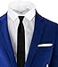Black n Bianco Signature Boys' Slim Fit Suit Complete Outfit (14, Blue)