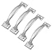 4 Pcs Silver Tone Stainless Steel Cupboard Door Pull Handles 3.9