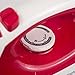 Westinghouse Steam Iron with 5.1 Ounce Water Tank, 1200 Watts, White with Red Accents