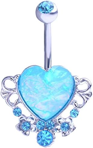 14G Belly Button Rings 316L Surgical Steel Navel Rings By LZMIN Body Piercing Jewelry For Women