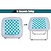 REDCAMP Folding Bungee Web Chair for Teens Kids Adults,31x31.5x31.5 inches,White & Turquoise