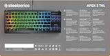 SteelSeries Apex 3 TKL Gaming Keyboard - Tenkeyless Red Beacon RGB IP32 view 15