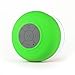 Splash Tunes Shower Speaker – Waterproof Bluetooth Hands-Free Shower Speaker with Built-In Mic and Suction Cup – Green