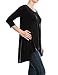 ALL FOR YOU Women Hi-Low 3/4 Sleeve Tunic Top Made in USA