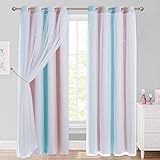 NICETOWN Window Curtain Panel for Hall, Mix & Match
