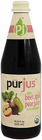 Purjus - 100% Organic Beet Apple Pear Juice - 16.9 oz.