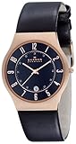 Skagen Men's 233XXLRLB Black Leather Watch