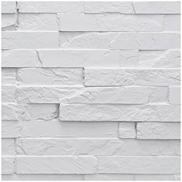 BuyFauxStone FREE SAMPLE Stacked Slate Wall Panel STONE WHITE