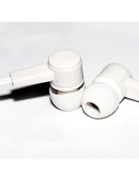 daioolor EP152 negro Wired Auriculares con micrófono y Control de volumen, color blanco en la oreja Auriculares Bass música auriculares con cable