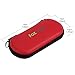 FOXVAPE Protective Carry Travel Storage Case Bag fit Ego Case, Flavors, Batteries, Chargers, Headphones, Cables, Phones, Keys, Jewelry, Watches (Red)