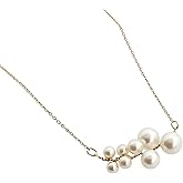 NAOTJEWELRY Women Jewelry Necklace Wire Pearl Necklace gold