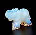 OCN-HEALING 4cm Natural Crystal Crafts Collection Gemstone Elephant Figurines Holiday Home Office Statue Décoration Christmas Birthday Business Gifts (Opal)