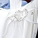 TOOGOO(R)Double Heart Wedding Flower Girl Basket Rhinestone Decor White