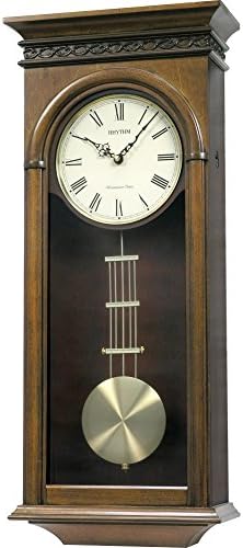 Rhythm SIP(Sound in Place) Volume Control,Monitor/Demonstration,Autonight Shut Off Pendulum (30.0x70.0x13.5cm