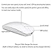 Artusi Wireless Mouse for Laptop Mac iMac MacBook Pro MacBook Air Computer PC Chromebook Windows Rechargeable Wireless Mouse with USB C Adapter (White 2.4G Wireless Mouse (No Bluetooth))