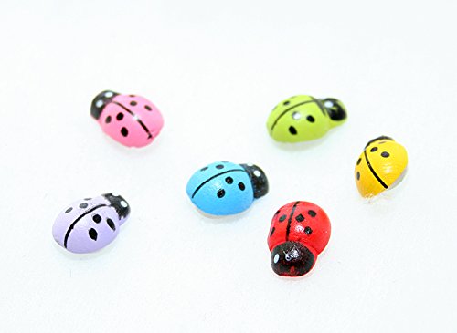 title=120 Coccinelle Adesive Piccole (Colorate Miste)