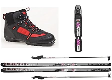 New Whitewoods Junior NNN Cross Country Package Waxless Skis Boots Poles 117cm