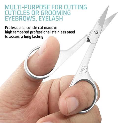 ROUSE cuticle nail scissors curved bladesEyebrow scissorsProfessional