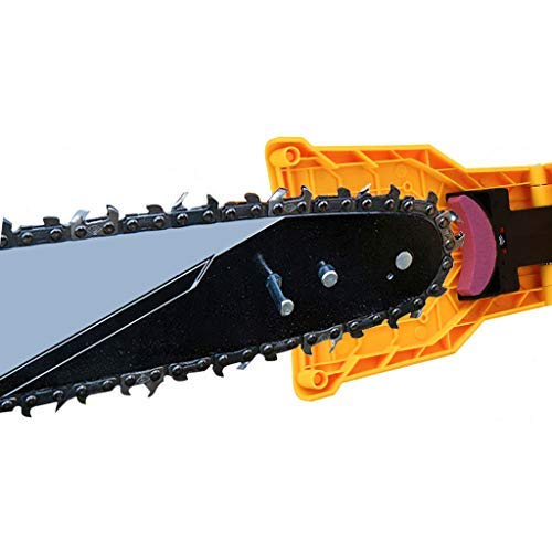 Weite Portable Proprietary Chainsaw Saw Chain Sharpener Fast-Sharpening Stone Grinder Tools (Yellow)